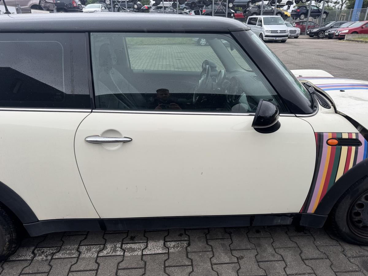 Mini Cooper R50 original T&uuml;r vorn rechts PEPPER WHITE 850 Rohbau Bj.2003